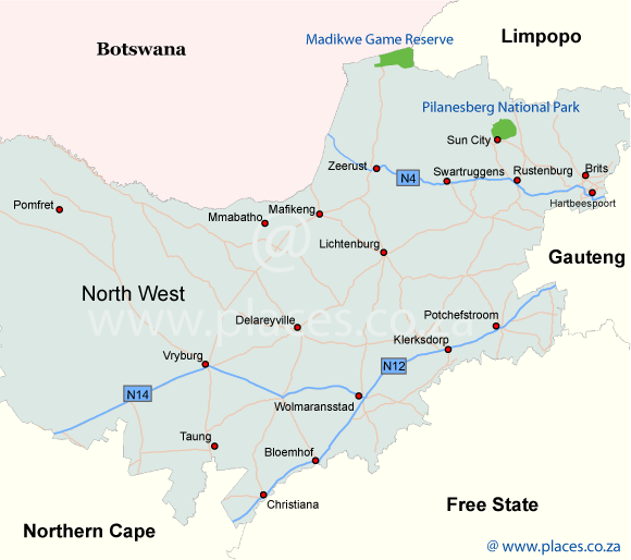 and Overview Map of the North West